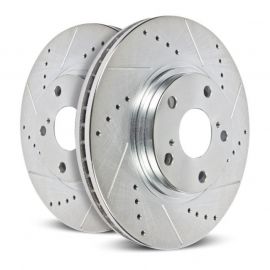 Power Stop 03-06 Mitsubishi Lancer Front Evolution Drilled & Slotted Rotors - Pair buy in USA