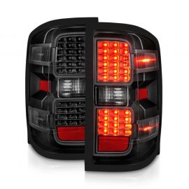 ANZO 15-19 Chevy Silverado 2500HD/3500HD (Factory Halogen Only) LED Tail Lights Black w/Clear Lens buy in USA