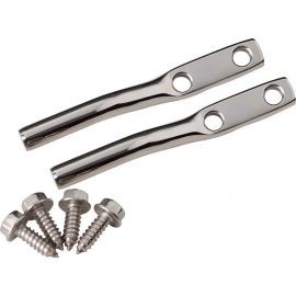 Kentrol 97-06 Jeep Wrangler TJ Door Strap Pins Pair - Polished Silver buy in USA