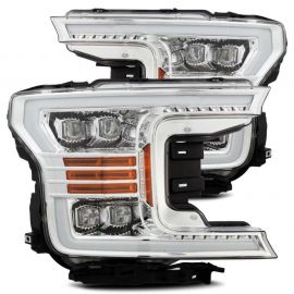 AlphaRex 18-19 Ford F-150 NOVA LED Projector Headlights Plank Style Chrome w/ActivLight/Seq Signal buy in USA