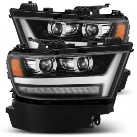 AlphaRex 19-20 Ram 1500HD PRO-Series Proj Headlights Plnk Style Jet Blk w/Activ Light/Seq Signal/DRL buy in USA