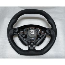 OPEL ASTRA G ZAFIRA STEERING WHEEL BLACK LEATHER + ALCANTARA CUSTOM buy in USA