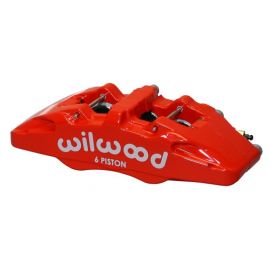 Wilwood Caliper-Forged Dynapro 6 5.25in Mount-Red-R/H 1.38/1.00/1.00in Pistons .81in Disc buy in USA