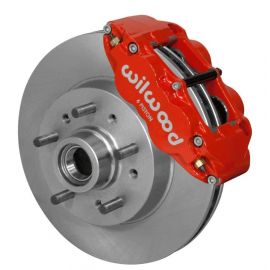 Wilwood Narrow Superlite 6R Front Brake Kit 11.86in Red 64-70 GM C10 w/ Factory Drum Spindles buy in USA