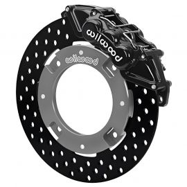 Wilwood 17-21 Can-Am X3RS Black 6-Piston Front Kit 11.25in - Drilled Rotors buy in USA