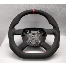 FORD TRANSIT MK7 STEERING WHEEL FLAT BOTTOM ALCANTARA 2006-2014 CUSTOM buy in USA