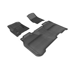 3D MAXpider 2014-2019 Chevrolet Silverado Crew Cab Kagu 1st & 2nd Row Floormats - Black buy in USA