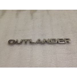 3D REAR BADGE EMBLEM CHROME FOR MITSUBISHI OUTLANDER ADHESIVE 165mm buy in USA