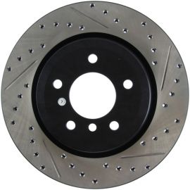 StopTech 06 BMW 330 / 07-09 BMW 335 Slotted & Drilled Left Rear Rotor buy in USA