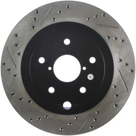 StopTech 08+ Subaru STI (Will Not Fit 05-07) Slotted & Drilled Sport Brake Rotor buy in USA