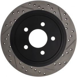 StopTech 05-10 Ford Mustang Slotted & Drilled Left Rear Rotor buy in USA