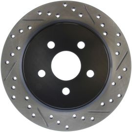 StopTech 03-09 Chrysler PTCruiser Tur / 03-05 Dodge Neon SRT-4 Rear Left Slotted & Drilled Rotor buy in USA