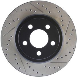 StopTech 05-09 Chrysler 300 (5.7L V8 exc SRT-8) Rear Left Slotted & Drilled Rotor buy in USA