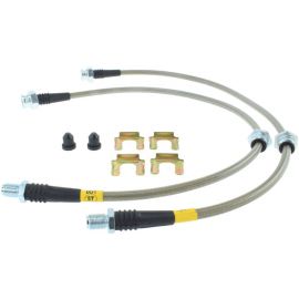 StopTech 89-98 Nissan 240SX (5 Lug w/ 300ZX Upgrade) Front Stainless Steel Brake Lines buy in USA