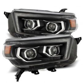 AlphaRex 10-13 Toyota 4Runner PRO-Series Projector Headlights Plank Style Black w/Seq Signal/DRL buy in USA