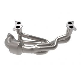 aFe Twisted Steel 304 Stainless Steel Header w/ Cat 13-19 Subaru Outback H4-2.4L buy in USA