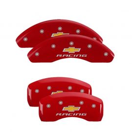 MGP 4 Caliper Covers Engraved Front & Rear Gen 5/Camaro Red finish silver ch buy in USA