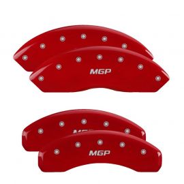 MGP 4 Caliper Covers Engraved Front & Rear MGP Red finish silver ch buy in USA