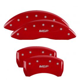 MGP 4 Caliper Covers Engraved Front & Rear MGP Red finish silver ch buy in USA