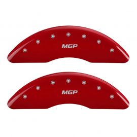 MGP 4 Caliper Covers Engraved Front & Rear MGP Red finish silver ch buy in USA