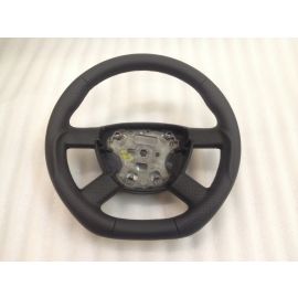 FORD TRANSIT MK7 FLAT BOTTOM LEATHER STEERING WHEEL CUSTOM 2006-2014 6C11-3600 buy in USA