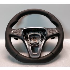 MERCEDES W205 STEERING WHEEL FLAT BOTTOM CUSTOM PADDLES GLC W253 C250 W213 buy in USA