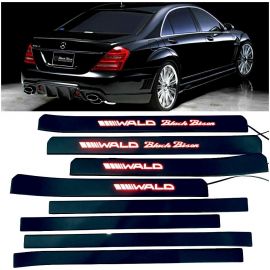 W221 Black Bison Wald Style S65 S500 S550 S600 Mercedes-Benz S Class Entrance mouldings LED Illuminated Door Sills Interior Trims buy in USA