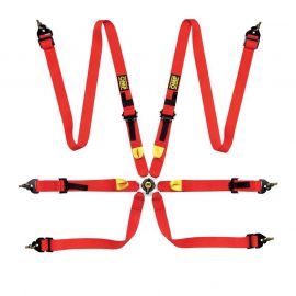 OMP Safety Harness First 2In Red (Fia 8853-2016) Pull Up - Steel Adj buy in USA