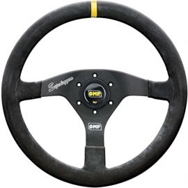 OMP Velocita Superleggero Suede Leather 350mm Diameter Steering Wheel Black buy in USA