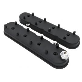 Granatelli 96-22 GM LS Tall Valve Cover w/Angled Coil Mounts - Black Wrinkle (Pair) buy in USA