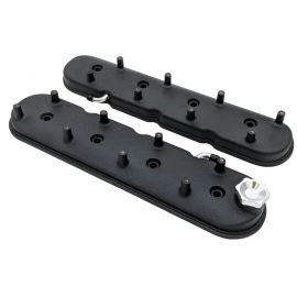 Granatelli 96-22 GM LS Standard Hieght Valve Cover w/Angled Coil Mount - Blk Wrinkle (Pair) buy in USA