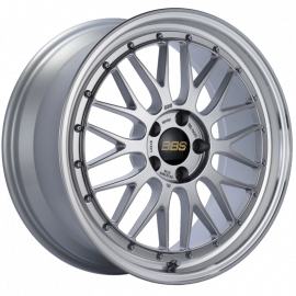 BBS LM 19x8.5 5x112 ET48 Diamond Silver Center Diamond Cut Lip Wheel -82mm PFS/Clip Required buy in USA