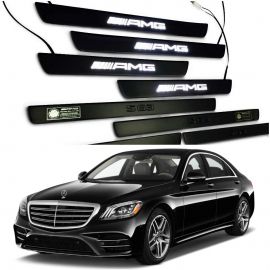 W222 AMG S63 Style S65 S500 S550 S600 Mercedes-Benz S Class Entrance mouldings LED Illuminated Door Sills Interior Trims buy in USA