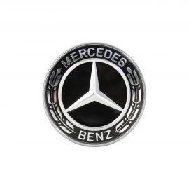 Original Mercedes-Benz Emblem für Motorhaube schwarz C E Klasse W205 204 213 238 buy in USA