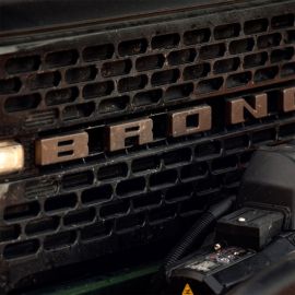 Ford Racing 2021+ Bronco Grille Lettering Overlay Kit - Bronze buy in USA