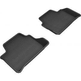 3D MAXpider 2019-2020 BMW 3 Series (G20) Kagu 2nd Row Floormats - Black buy in USA