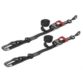 SpeedStrap 1 1/2In x 10Ft Ratchet Tie-Down w/ Soft-Tie (2 Pack) - Black buy in USA