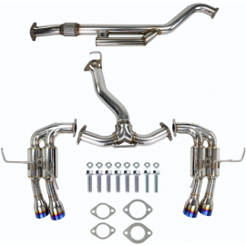 Invidia 2022+ Subaru WRX Gemini Single Layer Quad Titanium Tip Cat-Back Exhaust buy in USA