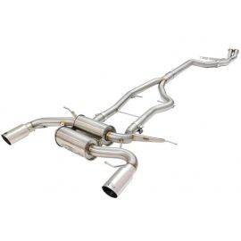 aFe MACHForce XP SS-304 Polish Tip 3.0in-2.5in Dia Cat Back Exhaust 11-13 BMW 335i (E90/E92) 3.0L buy in USA