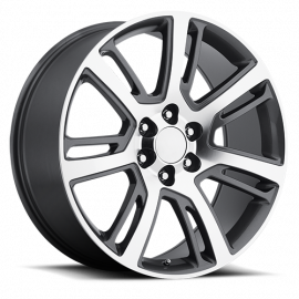 Cadillac Escalade Replica Wheels Grey Machine Face Factory Reproductions FR 48 buy in USA