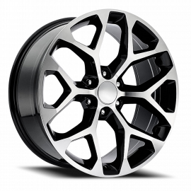 Chevrolet Truck Snowflake Replica Wheels Gloss Black Machine Face Factory Reproductions FR 59 buy in USA