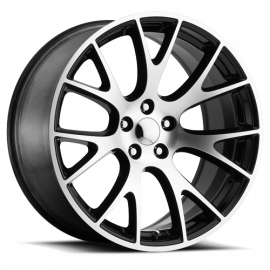 Dodge Hellcat Replica Wheels Gloss Black Machine Face Factory Reproductions FR 70 buy in USA