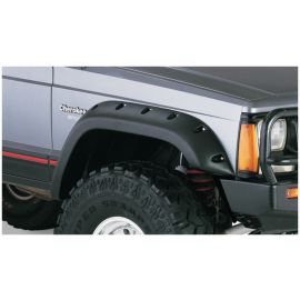 Bushwacker 84-01 Jeep Cherokee Cutout Style Flares 2pc Fits 4-Door Sport Utility Only - Black buy in USA