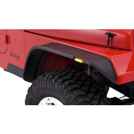 Bushwacker 87-95 Jeep Wrangler Flat Style Flares 2pc Excludes Renegade - Black buy in USA