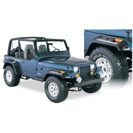 Bushwacker 87-95 Jeep Wrangler Cutout Style Flares 4pc Cutting Optional Not Renegade - Black buy in USA