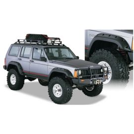 Bushwacker 84-01 Jeep Cherokee Cutout Style Flares 4pc Fits 4-Door Sport Utility Only - Black buy in USA