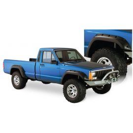 Bushwacker 84-01 Jeep Cherokee Cutout Style Flares 4pc Fits 2-Door Sport Utility Only - Black buy in USA