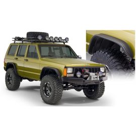 Bushwacker 84-01 Jeep Cherokee Flat Style Flares 4pc - Black buy in USA