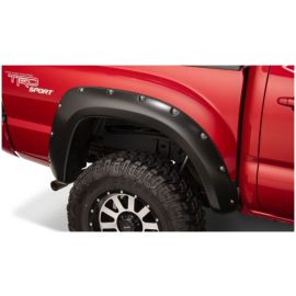 Bushwacker 12-15 Toyota Tacoma Fleetside Pocket Style Flares 2pc 60.3in Bed - Black buy in USA