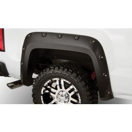 Bushwacker 07-13 GMC Sierra 1500 Fleetside Boss Pocket Style Flares 2pc 69.3in Bed - Black buy in USA